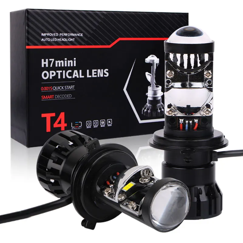 

120W Car Headlight Mini Lens H4 H7 LED Projector Bulb Canbus 6000K 30000LM 12V Auto Motorcycle Headlamp High Low Beam H7 LHD