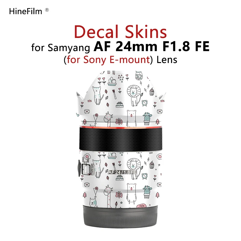 

Samyang AF24 F1.8 FE Mount Lens Sticker Decal Cover Skin For Samyang AF 24mm F1.8 Protector Coat 24-1.8 Wrap Cover Sticker Film