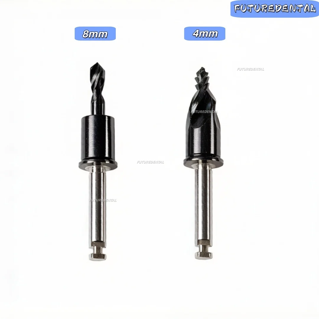 Dental side cutting drill set 8mm/4mm length high-speed mobile phone tooth extraction and bone removal tool