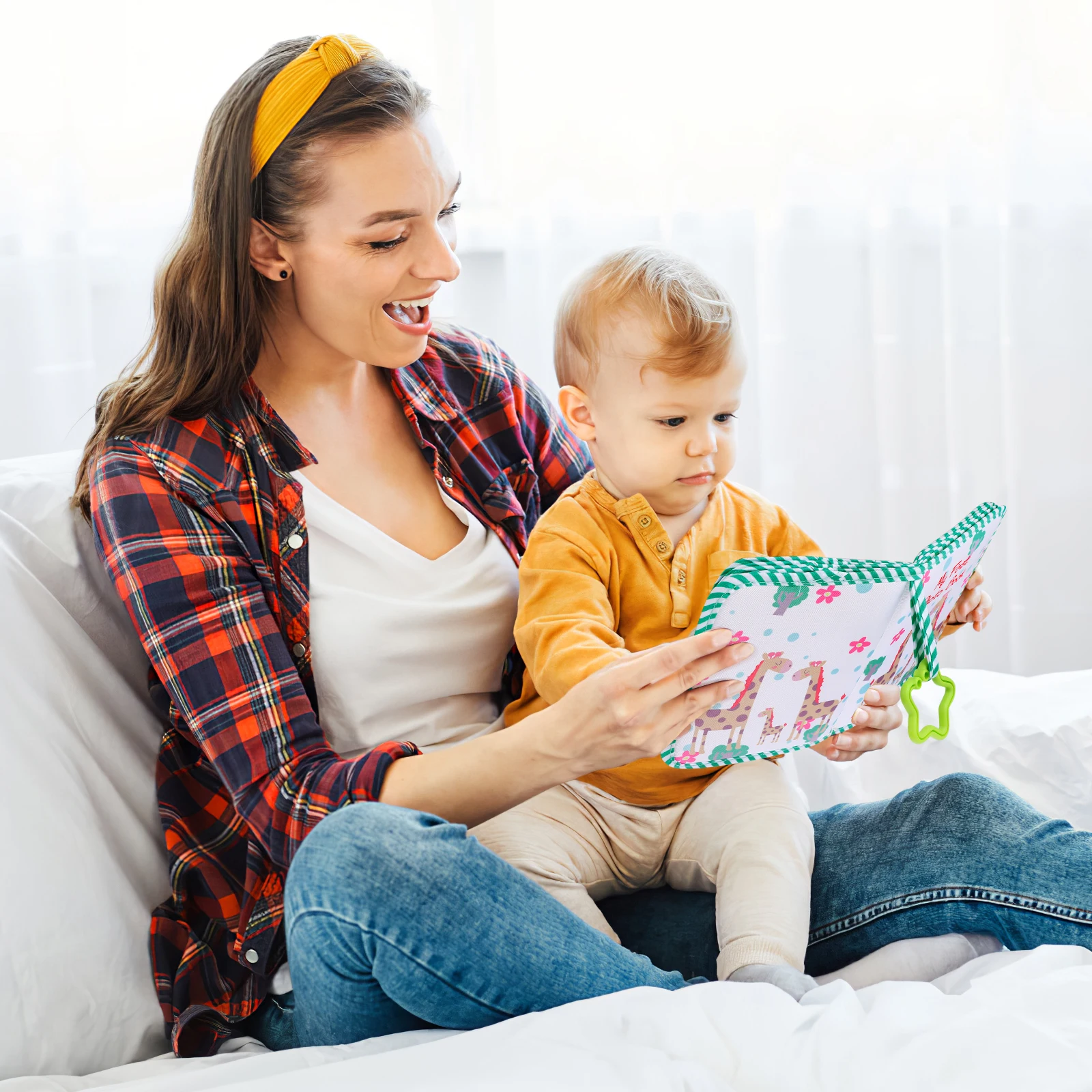 

Baby Growth Photo Album 17 Pages Cloth Photos Documents DIY Gift Family Friends Parent Child Wedding Classmate