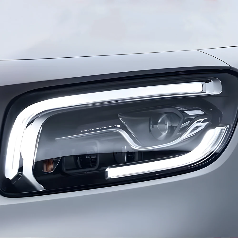 

Автоматические фары в сборе для Benz GLB 200 220 W247 2020-2024, обновление, высококачественные светодиодные автомобильные передние фонари, аксессуары для линз проектора