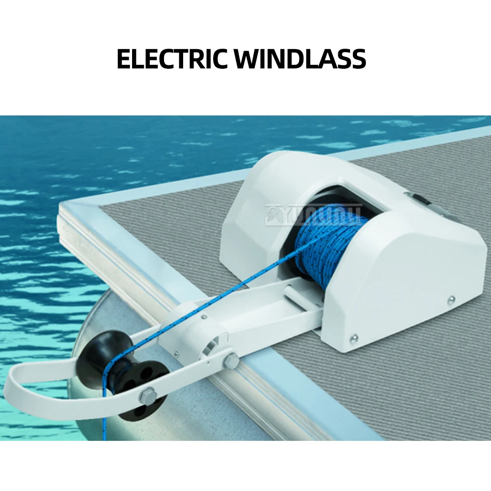 For 13.6kg Saltwater Marine Boat Yacht Pontoon Sail Heavy Duty 12V Electric Anchor Winch with Remote Control