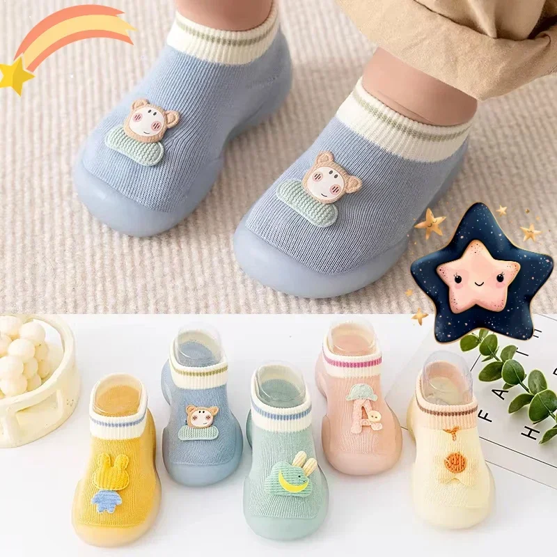 

Детская обувь для малышей, домашняя детская обувь на мягкой подошве, носки и обувь с героями мультфильмов, летняя обувь для новорожденных девочек