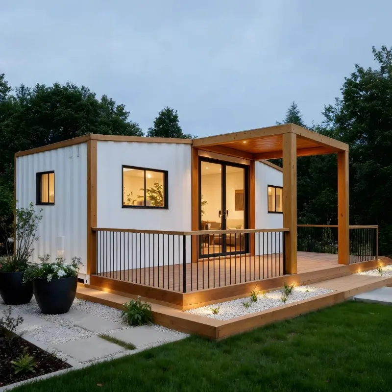 Custom Engineered Sandwich Panel Container House and Portable Mobile House 40ft 3 Bedrooms Fire Rated Wall System