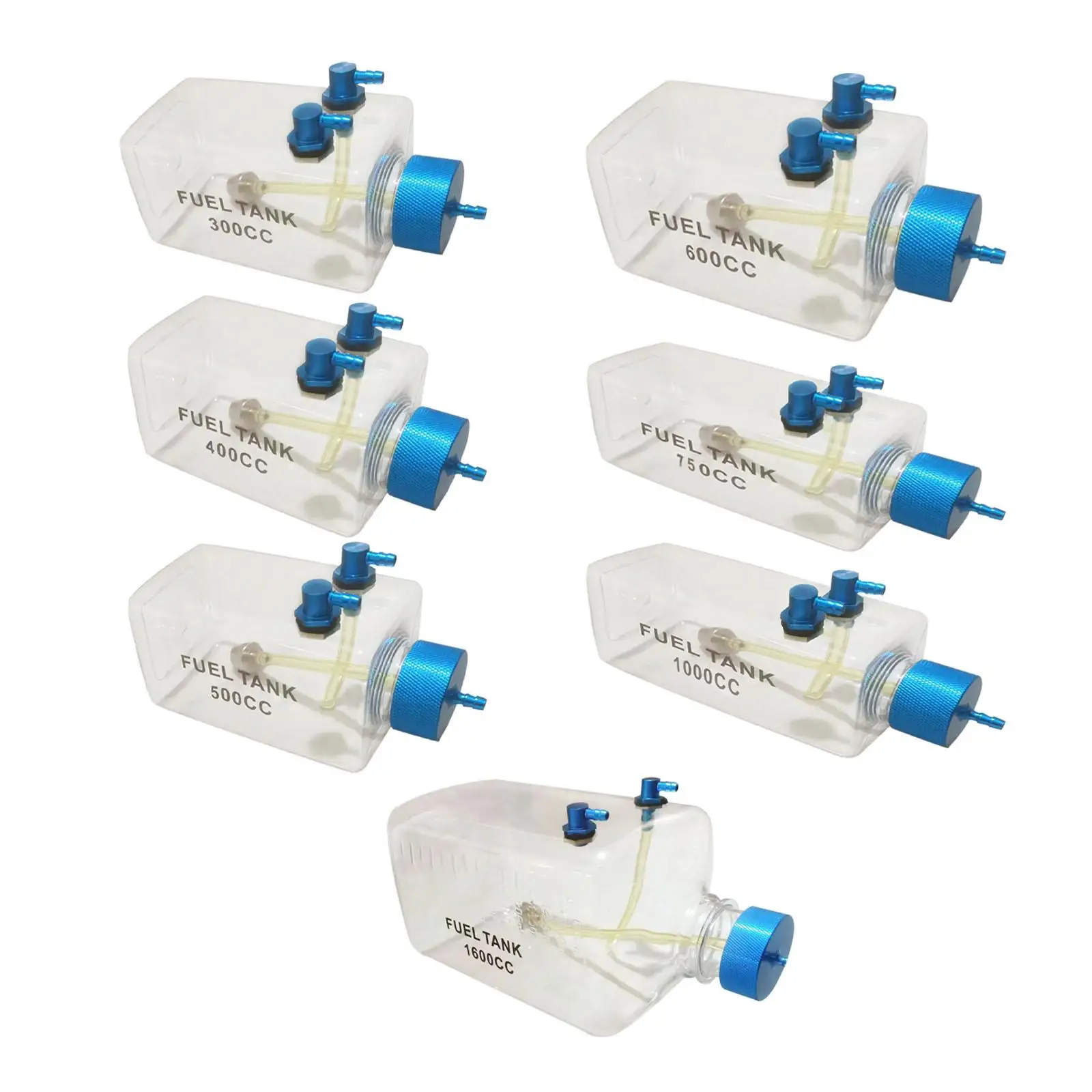 خزان وقود طائرة RC، زجاجة زيت، زجاجة وقود، ملحق نموذج التحكم عن بعد لطائرة الغاز