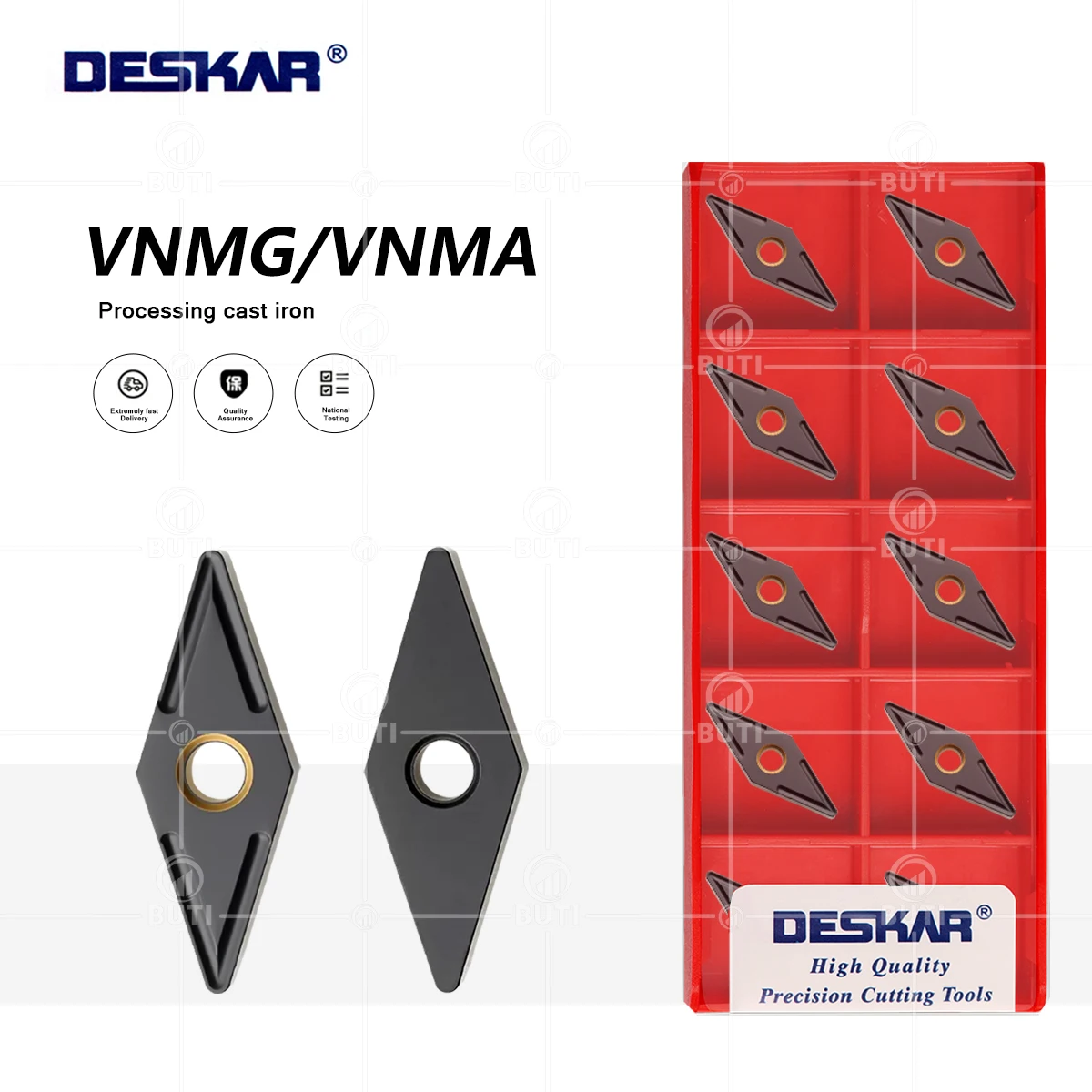 

DESKAR 100% Original VNMG160404 VNMG160408 VNMA160412 LF3018 CNC Turning Toolss Hard Metal Cutter Rhomboid Processing Cast Iron
