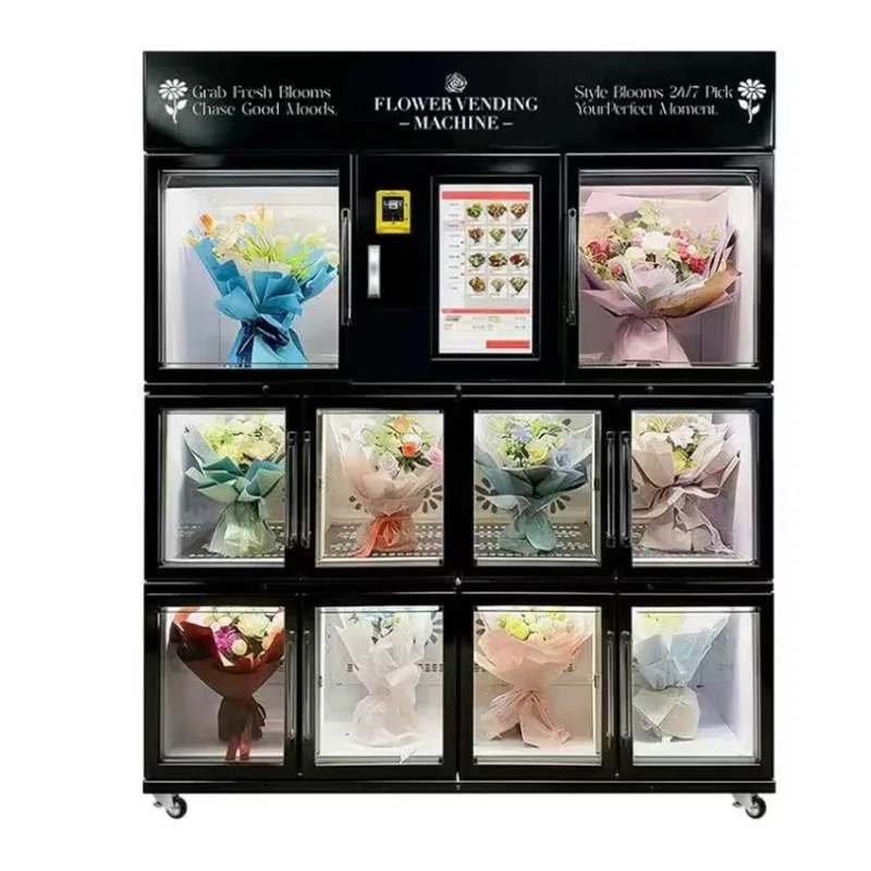 2026 Digital Flower Combo Vending Machine Self-Service with Coin Qr Code