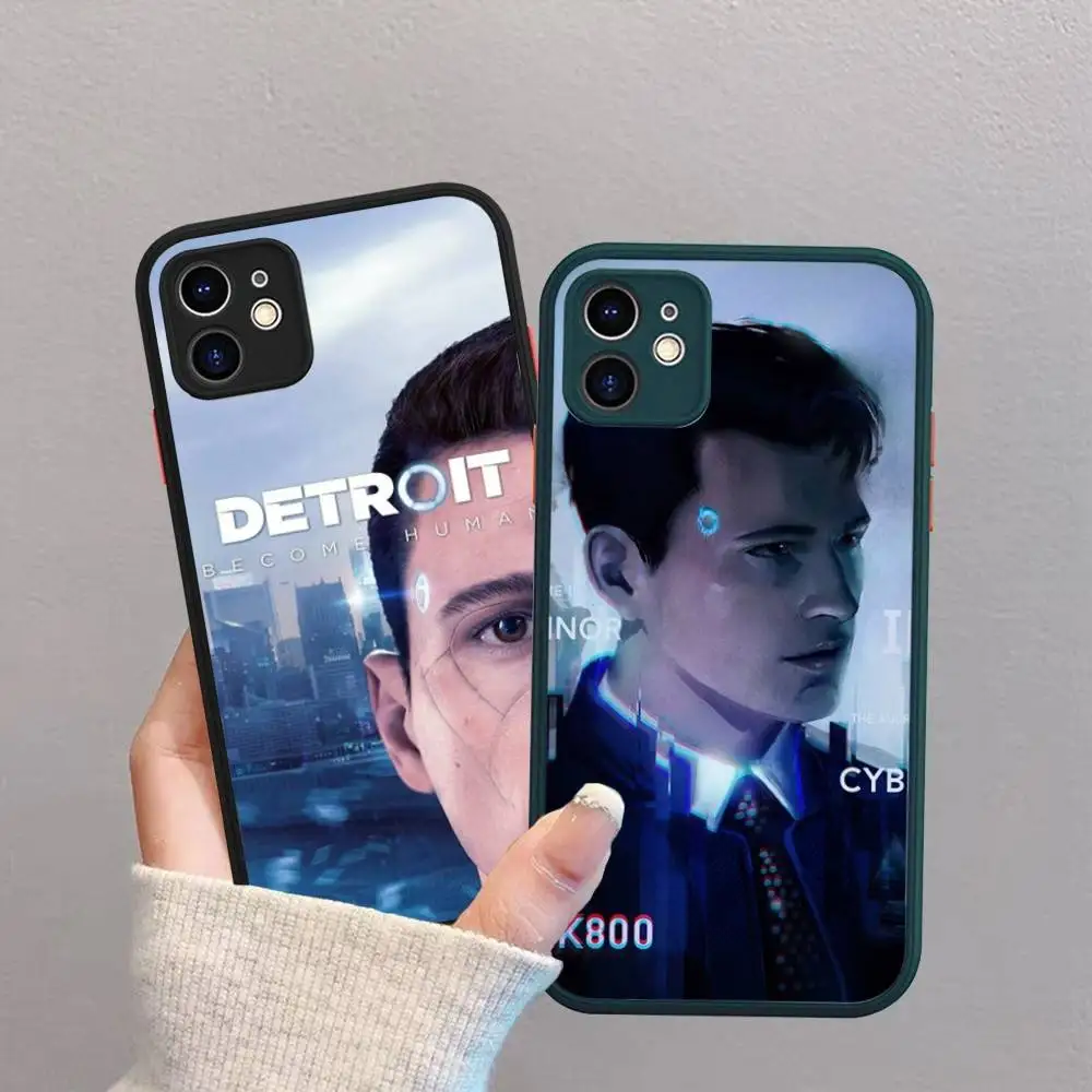 الكلاسيكية RPG لعبة D-Detroit جراب هاتف آيفون 11 12 13 14 15 16 برو زائد X XS ماكس ماتي الوفير غطاء مقاوم للصدمات