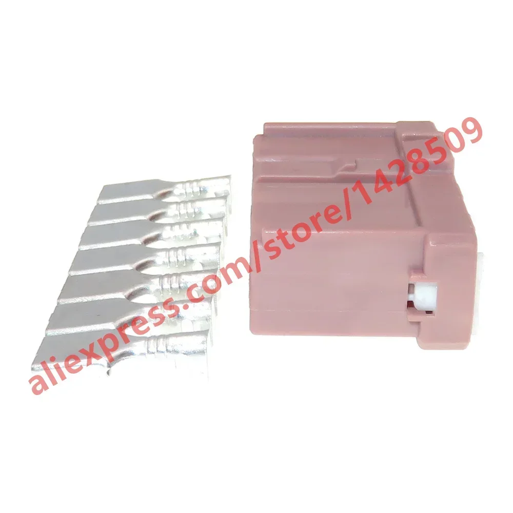 1 Set 7 Pin 6098-0214 Car Adapter 6.3 Series Auto High Current Socket Plastic Housing Wiring Harness Connector