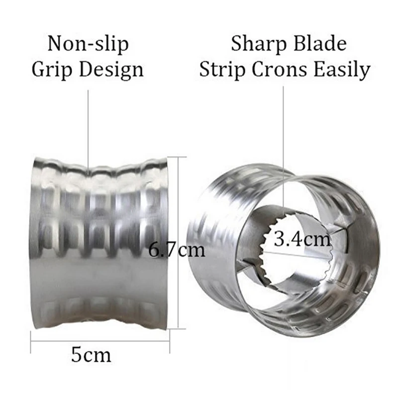 Descascador De Milho Circular De Aço Inoxidável com Lâmina Serrilhada Máquina de descascar calos Cob Shaver Plaina Cortador de stripper Ferramentas de cozinha