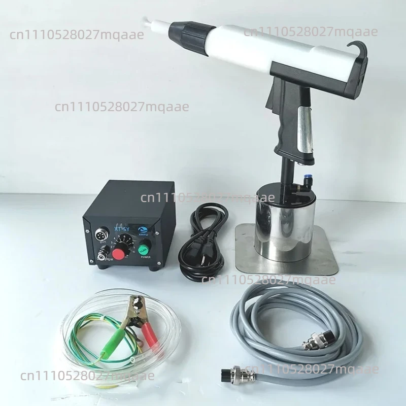 Portable Powder Coating Spray Gun Set Electrostatic High-Voltage Spraying Machine For Surface Treatment 110V/220V Plug