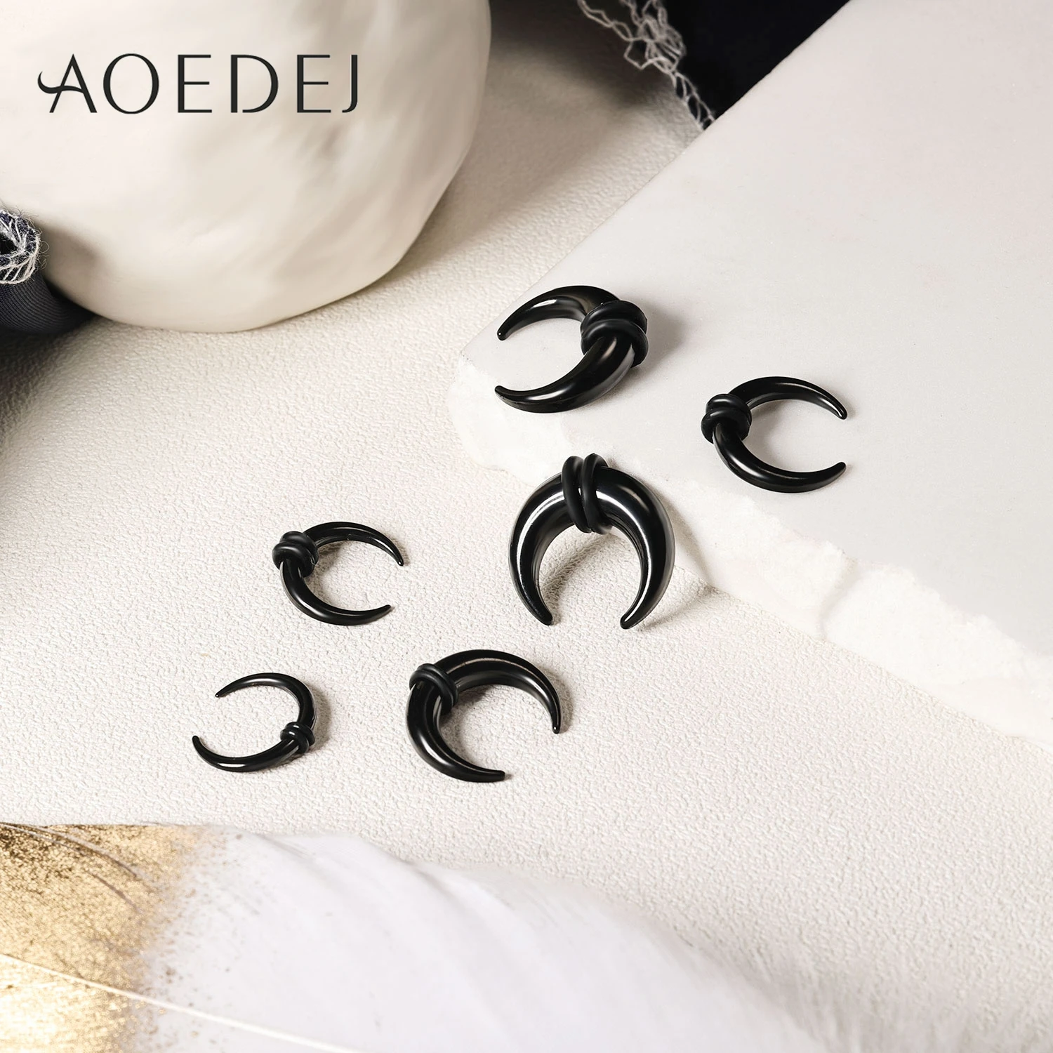 AOEDEJ 1 Piece Punk Stainless Steel Nose Ring 8-25mm Horseshoe Shape Septum Rings Nose Studs Earring Men Body Piercing Jewelry