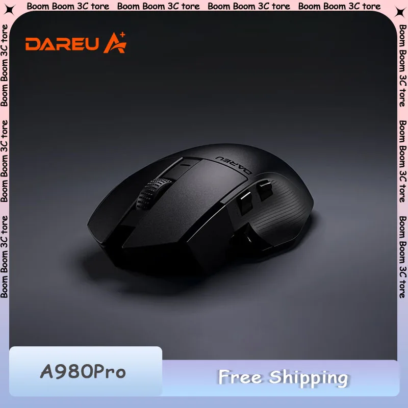 

Dareu A980 Pro Max Gaming Mouse Wireless Bluetooth Tri Mode Paw3395 Sensor Custom Lightweight Pc Gamer Office Accessories