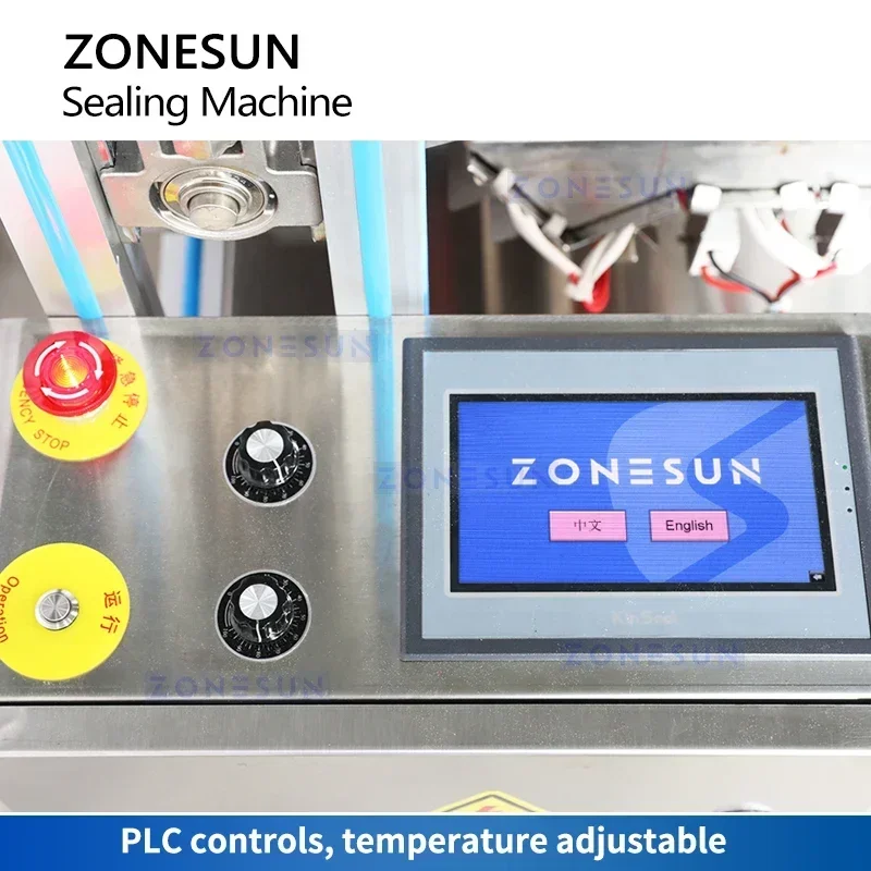 ZONESUN ZS-WS6 自動ワインボトルワックスシーリングマシン、デュアルタンクシステム搭載、360BPH、スピリッツガラスボトル包装用