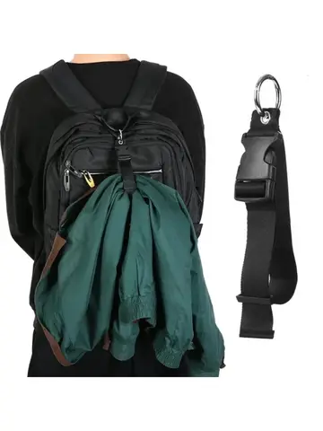 Travel Luggage Fixed Strap Backpack External Strap Portable Strap With Release Buckle Add-A-Bag Luggage Strap Belt Jacket Holder