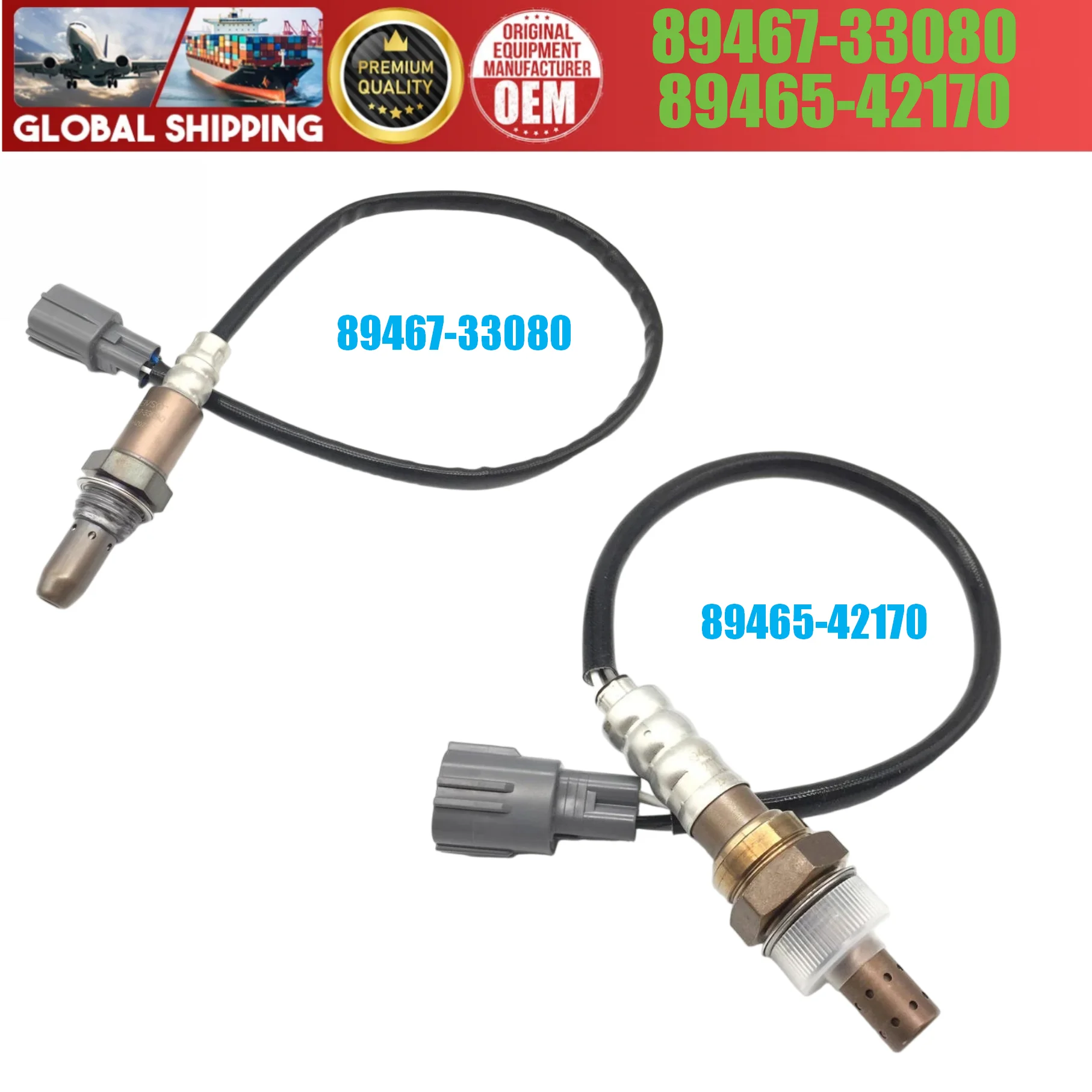 

89467-33080 89465-42170 Новые датчики кислорода (верхний и нижний) для Toyota Camry 2.4L 2007-2011, RAV4 2.4L 2006-2008