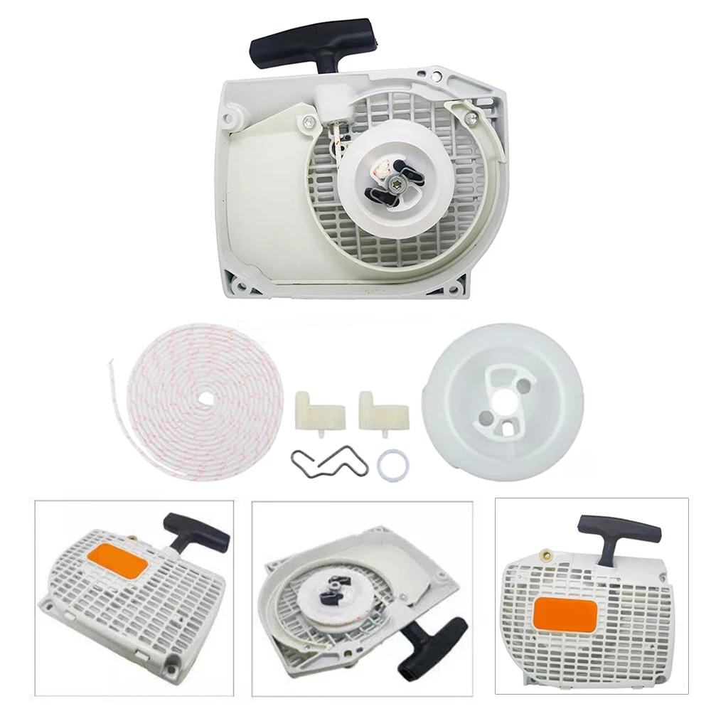 For Chainsaw Repair As Picture MS460 Starter Pull Cord Kit Starter Pulley Metal Material Easy Installation For MS460