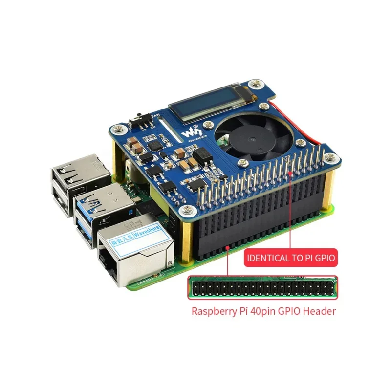 PoE Power Over Ethernet Module Fan Cooling Expansion Board HAT For RasPi RPI PI4 PI4B Raspberry Pi 3 Model B  3B Plus 4 4B