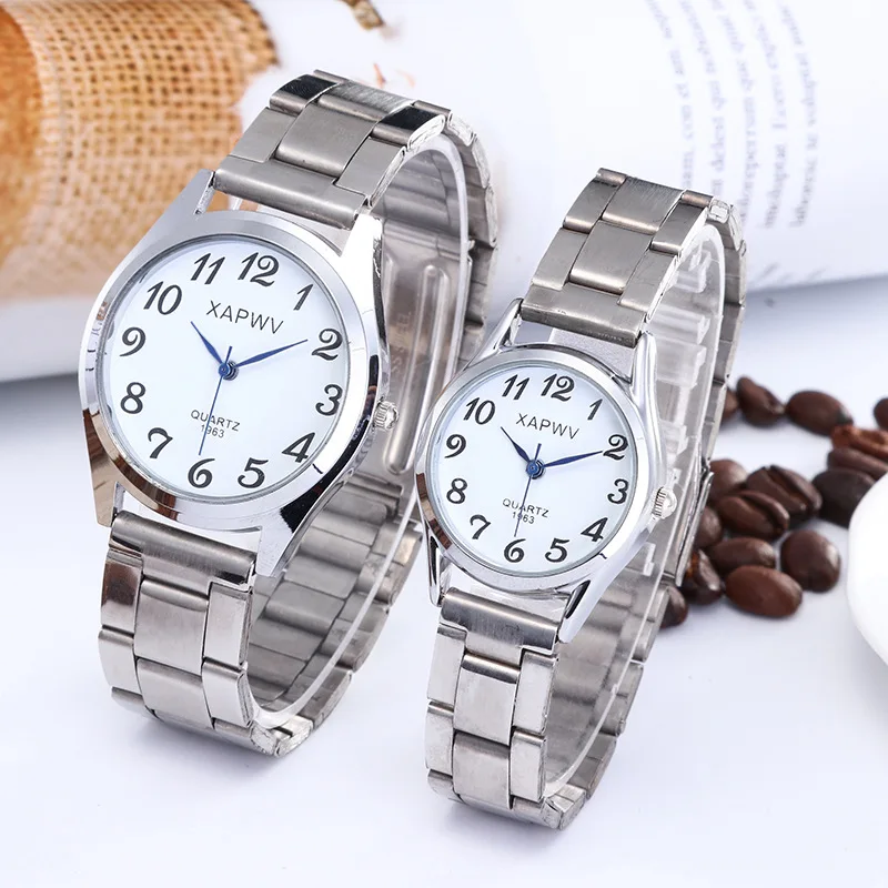 2022 Men Women Fashion Wristwatches Couple Flexible Stretch Band Quartz Watches Man Ladies Dress Clock Simple Casual Watches