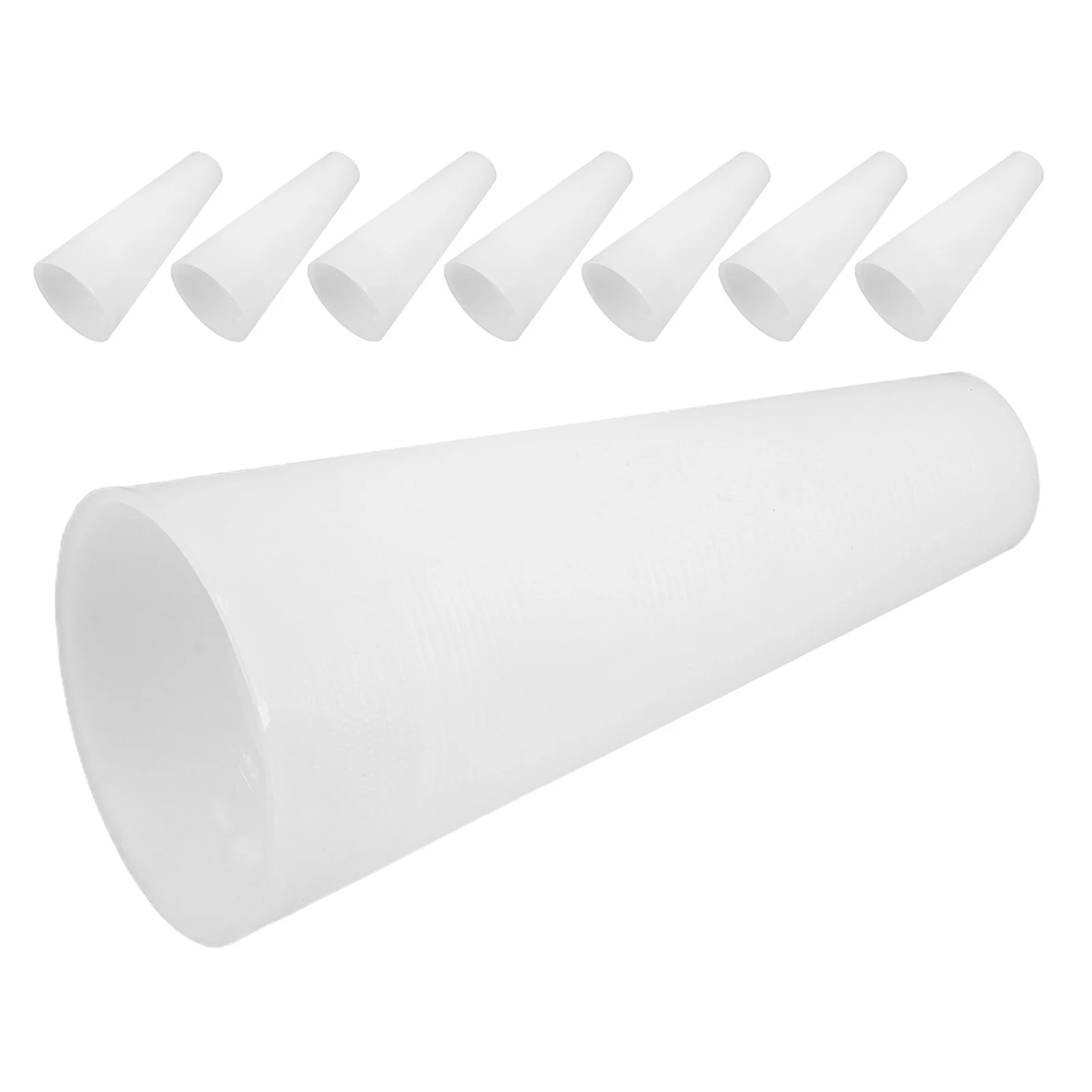 

8Pcs Plastic Weave Tube Yarn Bobbins White Plastic Spools Embroidery Thread Holders Yarn Spooler Knitting Craft Supplies