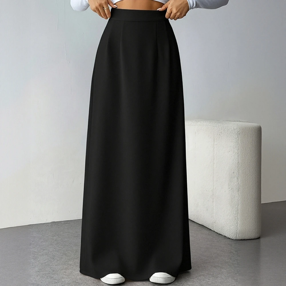 

Autumn Winter A-Line Midi Skirt Casual Regular Waistline Women's Fashion Clothing Board Type Fit Skirt Style No Decoration