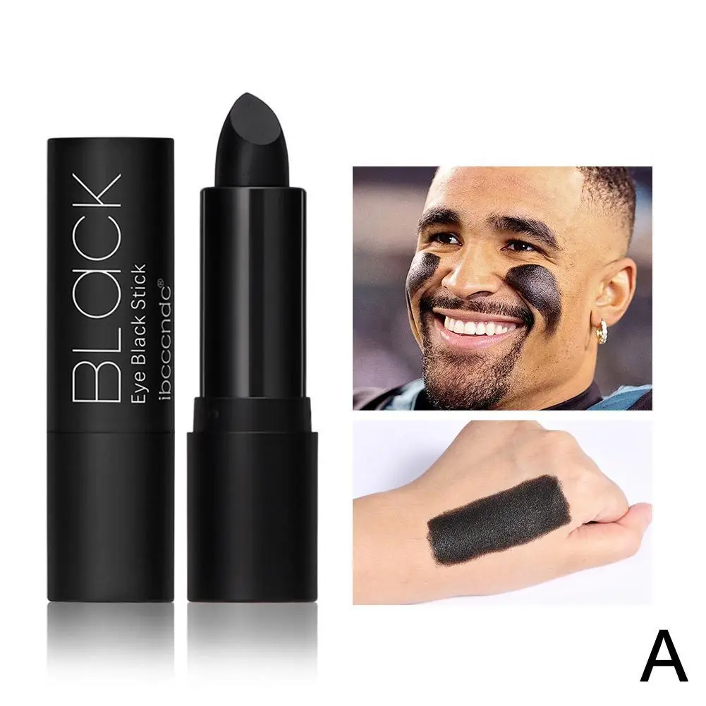 Bâton de peinture pour le visage et le corps aux yeux noirs, stylo de maquillage crème, sûr, léger, costume d\'Halloween, fête sportive, étanche, non