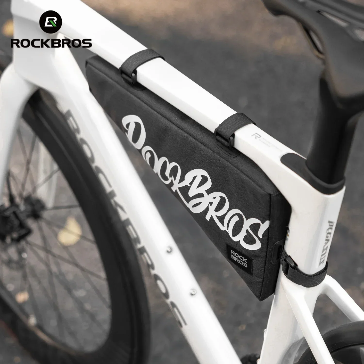 

ROCKBROS Bicycle Large Capacity Triangle Bag Top Tube Bag Lightweight Bicycle Frame Bag for Tools and Accessories 1.9L