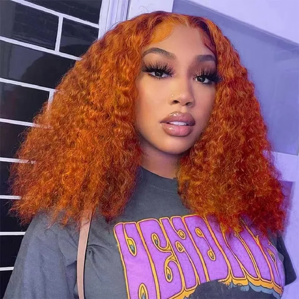 short-water-wave-bob-wig-350-ginger-orange-13x4-transparent-lace-frontal-human-hair-wig-for-women-preplucked-curly-wigs-on-sale