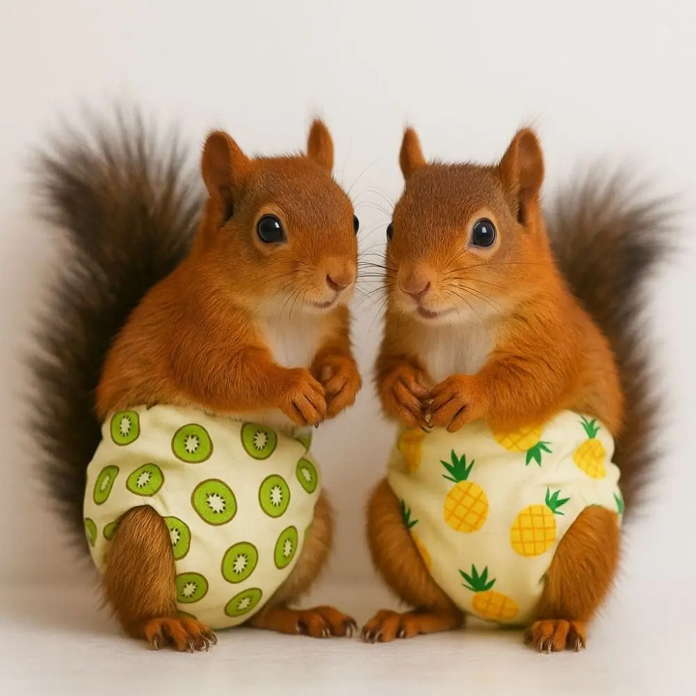 Absorbent Squirrel Diapers Adjustable Breathable Squirrel Underwear Leak-proof Urine-Wet Pet Training Pants