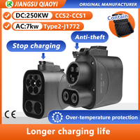 CCS2 to CCS1 adapter From CCS2 Charger to CCS1 Electric Vehicle compatible DC and AC  EV Charger DC Fast Ev Charging Adapter