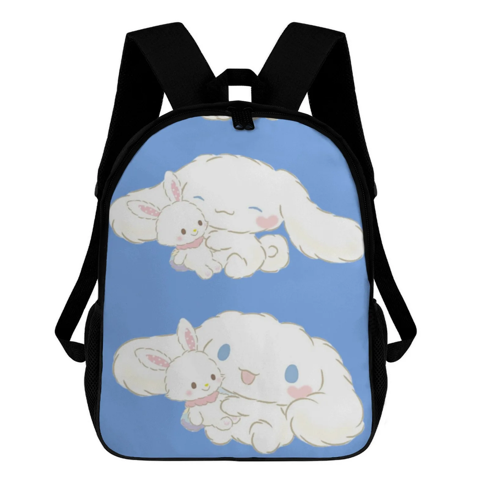 

Cinnamoroll Bunny Plushie Primary School Backpack Printed Kids School Bags Cute School Supplies 12 Inch School Backpack Bag