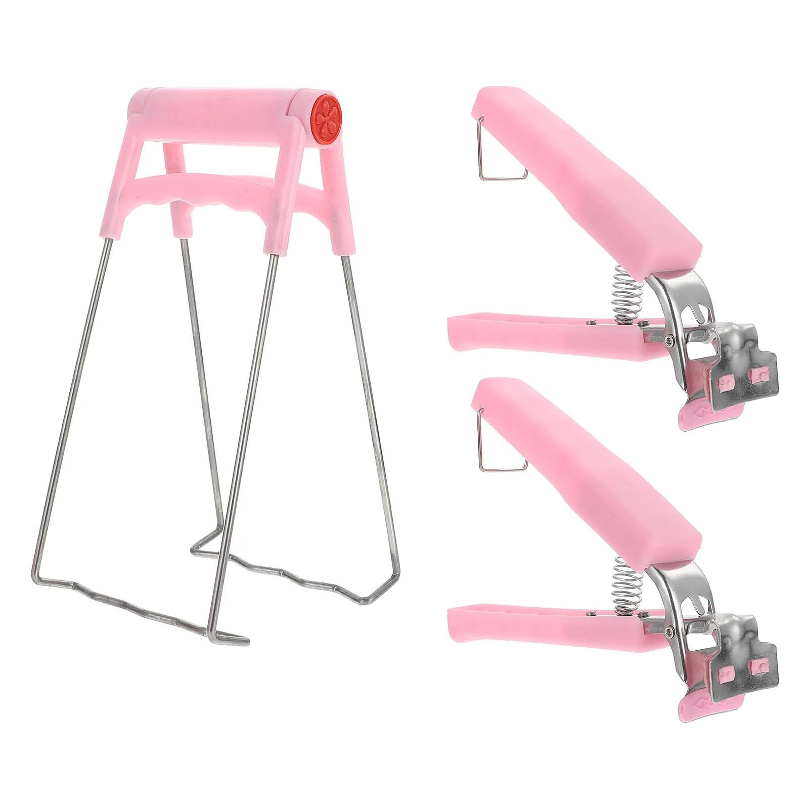 

3Pcs Plate Bowl Clamp Kitchen Dish Gripper Lift Hot Containers Safely from Steamers Grills Ovens Non-Slip Heavy Duty Tongs