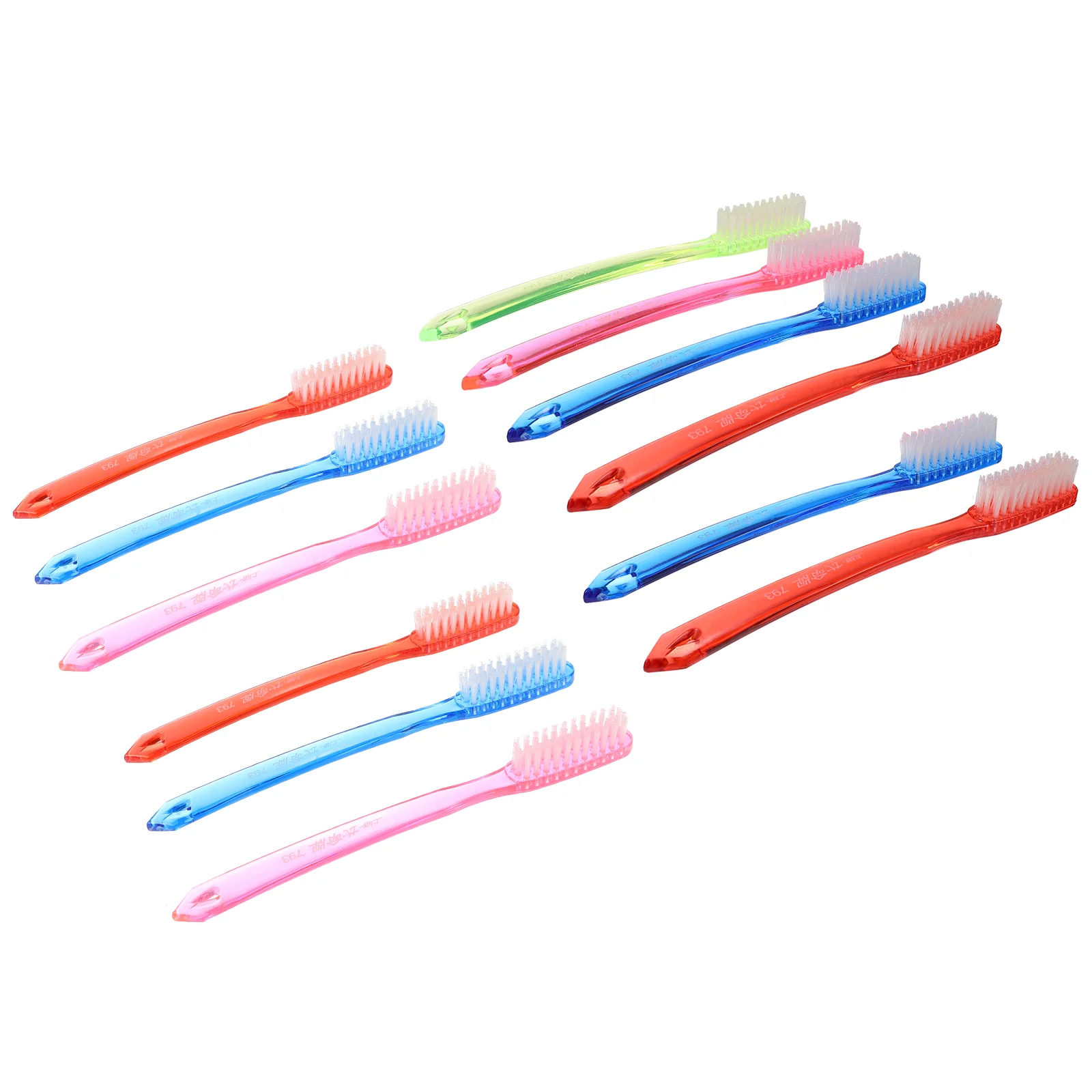 

12 Pcs Adult Toothbrush Adults Premium Hard Bristles for Dental Brushes Denture Camping Cleaning Travel Floss