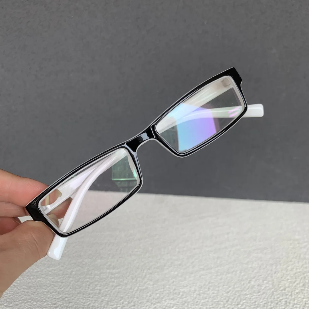 TR90 Small Rectangle Reading Glasses Male Women Vintage Black Prescription Eyeglasses Frame Anti Blue Light Glasses +1.0 1.5 2.0