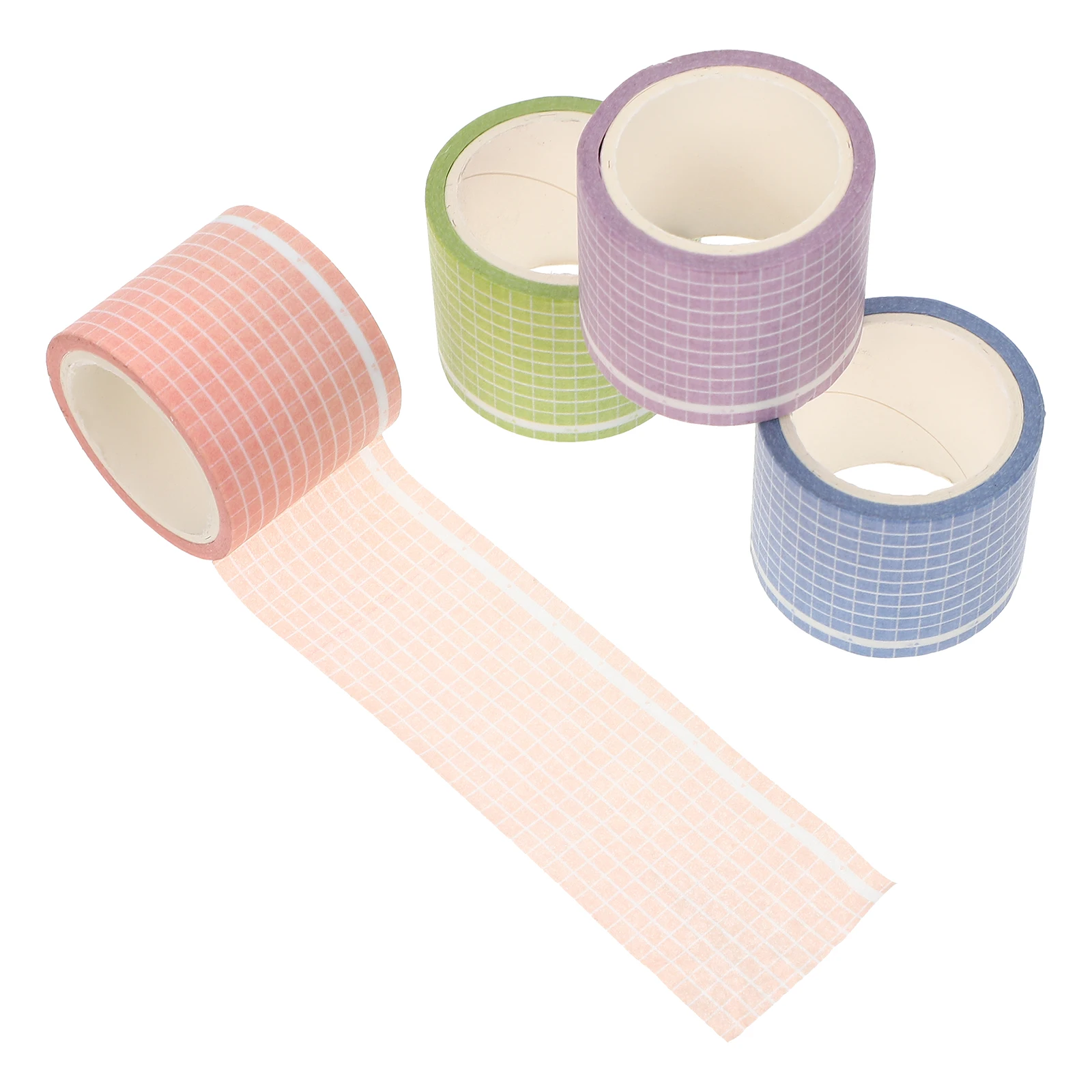 

4 шт. декоративные ленты васи для Diy квадратная сетка с узором декоративная клейкая бумага для скрапбукинга DIY ремесло подарочная упаковка