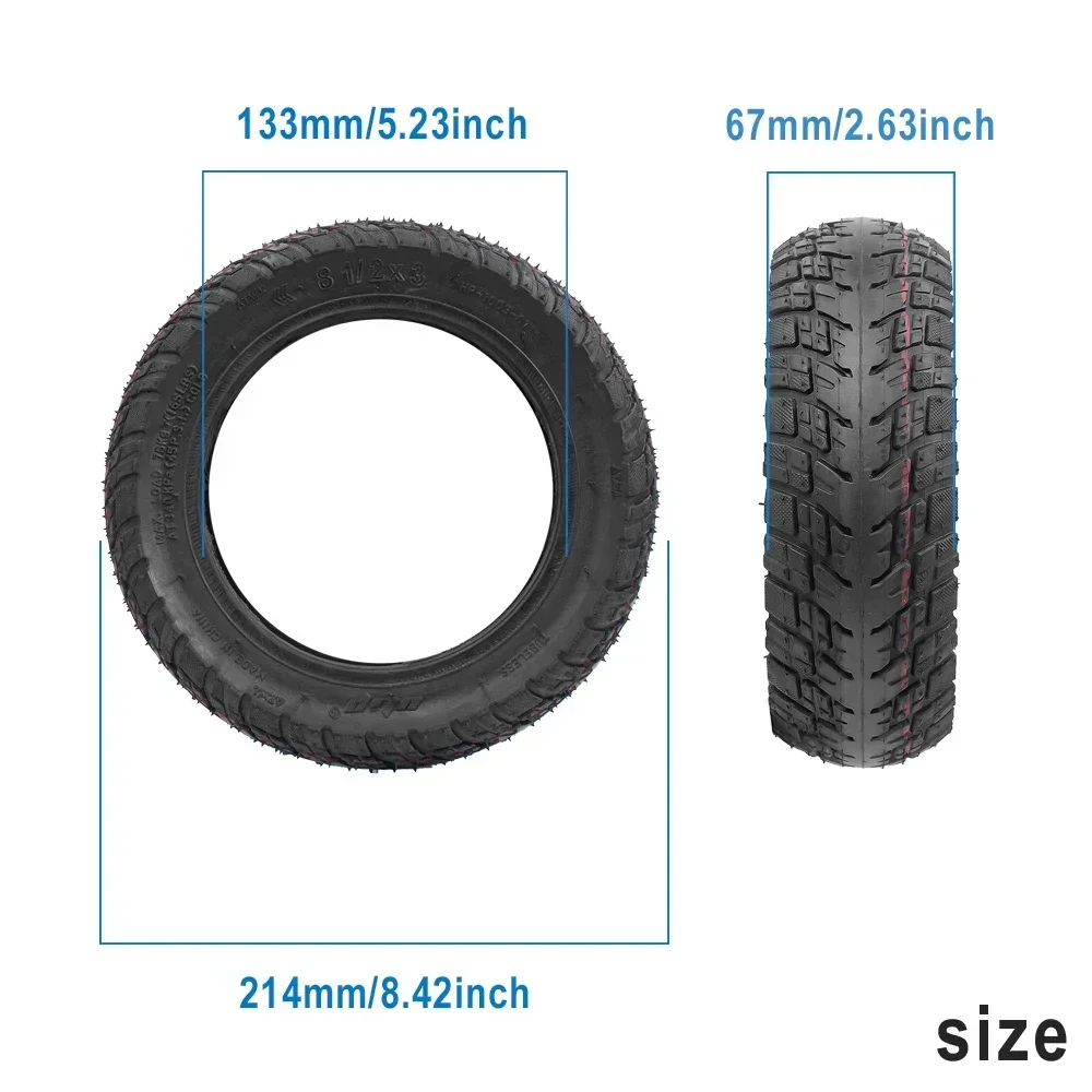 VSETT 8/9+ ZERO 8/9 Kugoo Kirin G2 Pro 전기 스쿠터 내장 접착제 부품용 8.5x3.0 오프로드 튜브리스 자가 복원 타이어