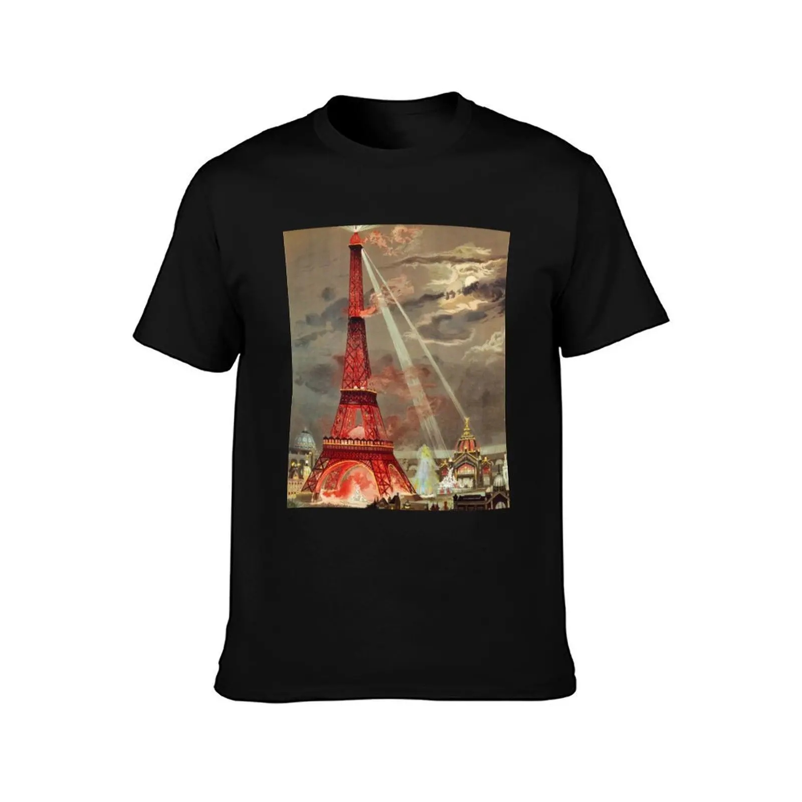Eiffel Tower Graphic Artwork T-Shirt Quick Dry Travel T-Shirt