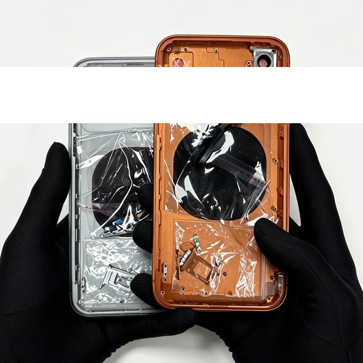 OEM Rear Housing Assembly For XR to 17 Pro 18 Pro With Back Cover Middle Chassis Frame+SIM Tray+Side Key Parts
