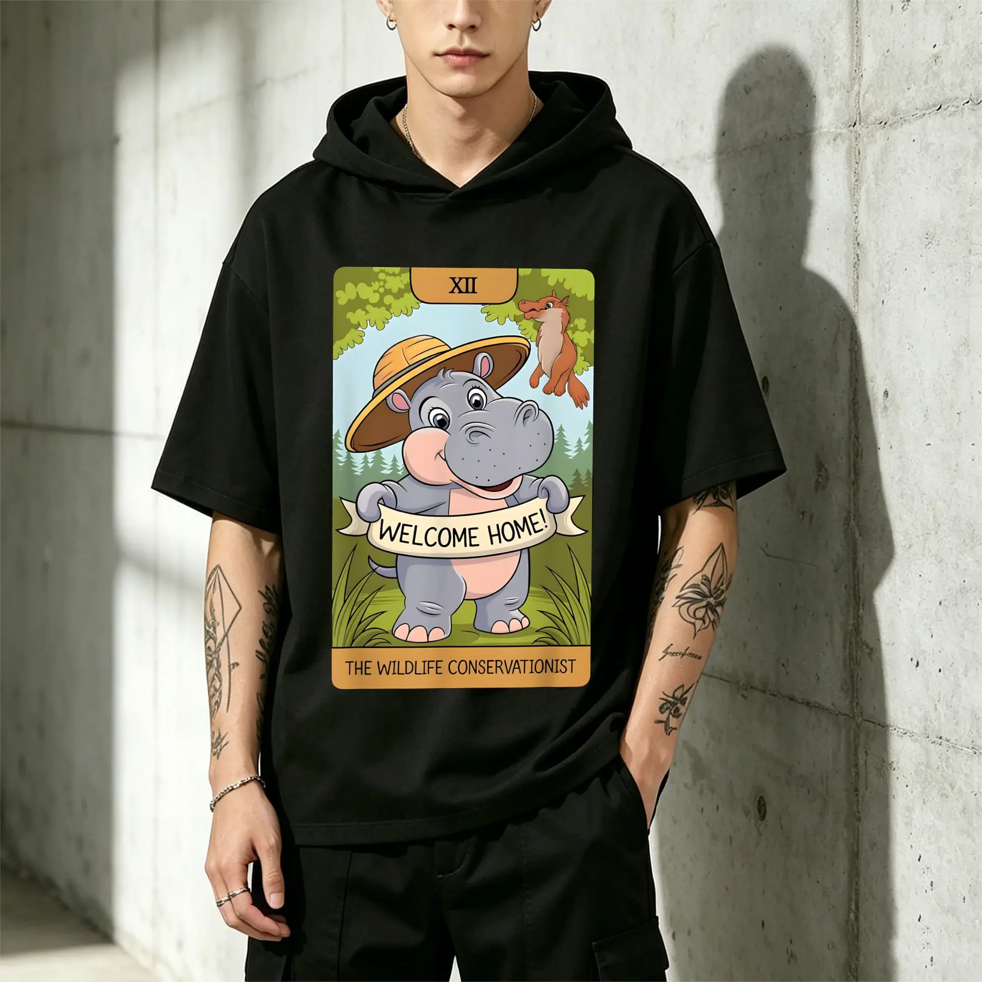 Welcome Home Animal Protector T-Shirt Casual and Comfortable, Fitted Cut