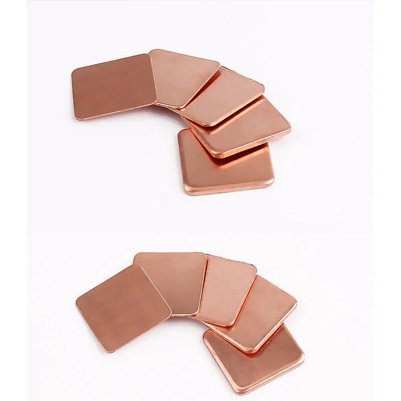 Z Copper Cooling Plate For Computer Notebook CPU Thermal Conductive Copper Sheet