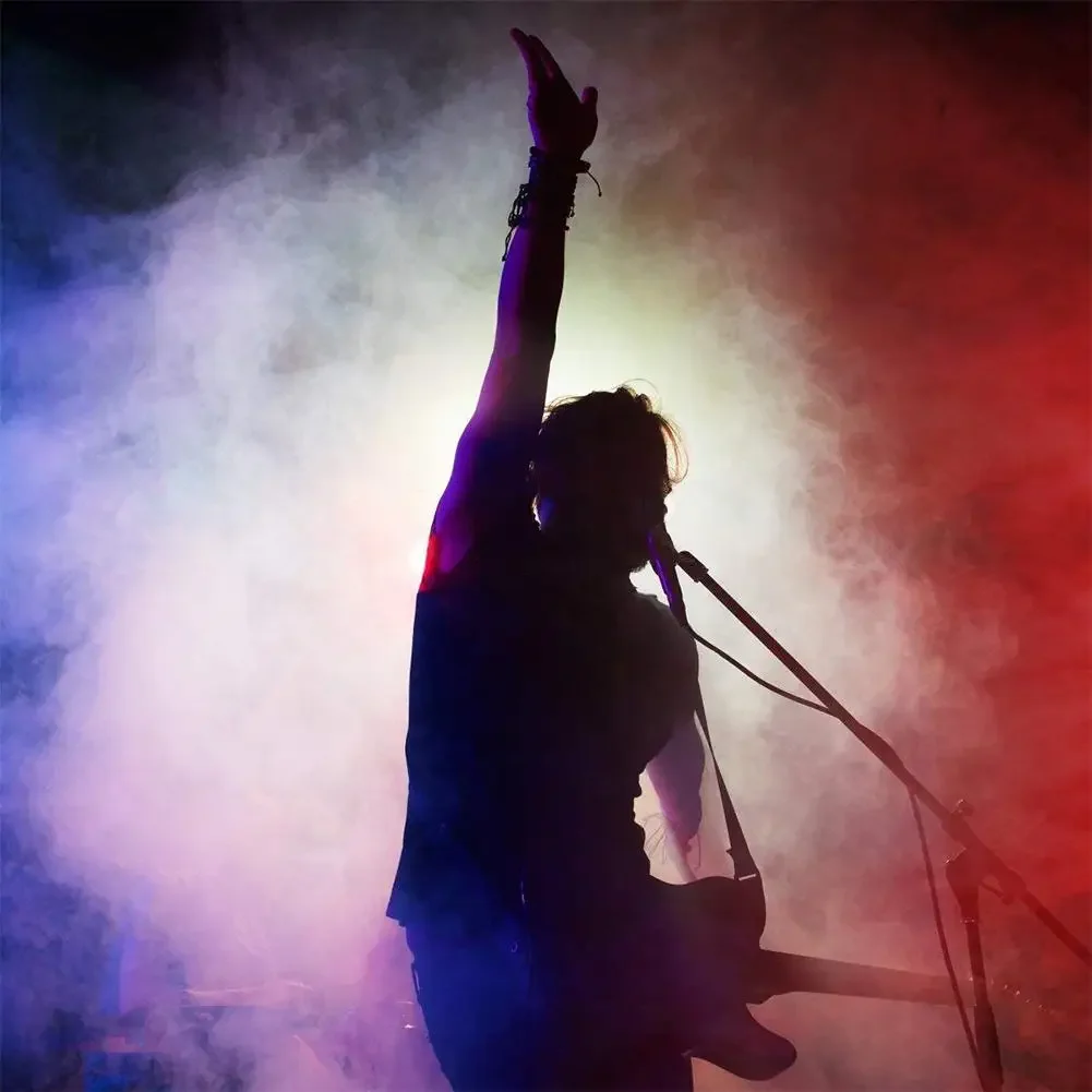 Stage Smoke Ejector ไร้สาย 500W เครื่องสูบบุหรี่ RGB สี LED เครื่องหมอก LED Fogger สําหรับ DJ Party LED Stage Light