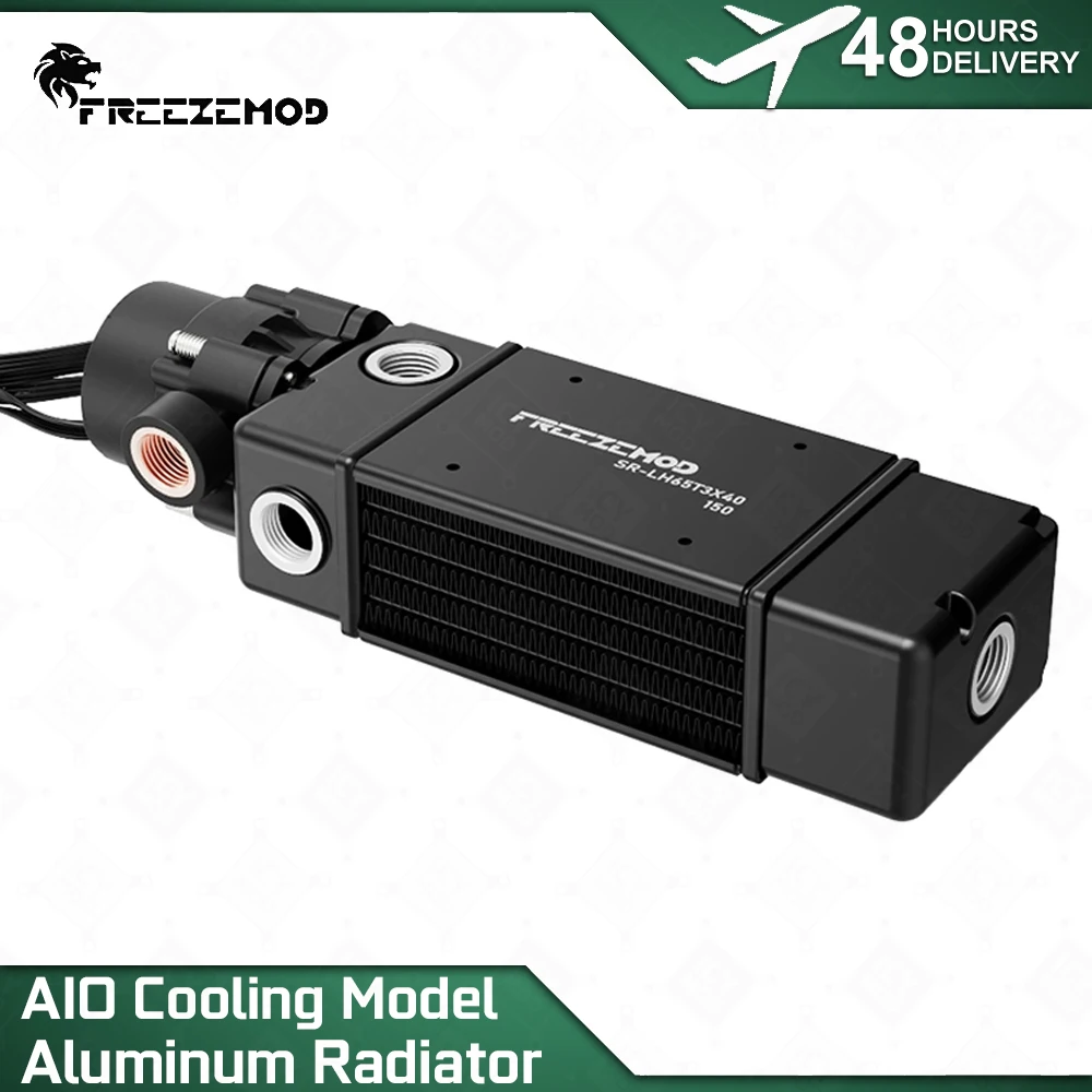 

FREEZEMOD AIO Модуль 3-метровый подъемный водяной насос Алюминиевый радиатор Робот Дрон Водяное охлаждение MOD SR-LH65T3X40-150