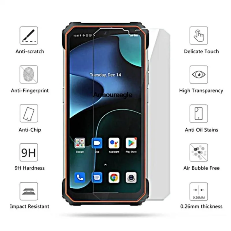 2pcs clear hd glass for blackview bv8800 bl8800 tempered glass film cover 2.5d screen protector film cover guard saver view 2
