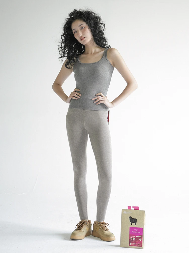 กางเกงโยคะผู้หญิง ผ้าเนื้อนุ่ม ใส่ปีนเขา ออกกำลังกายกลางแจ้ง สัมผัสนุ่มดุจเต้าหู้ ยืดหยุ่น กระชับ ทรงหลวม เอวสูง