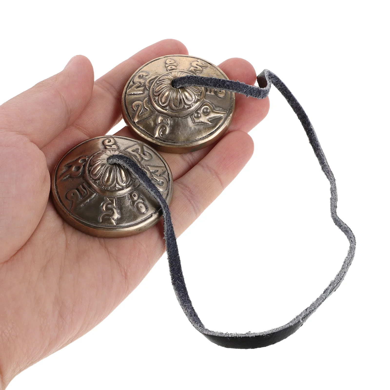 

Nepalese Percussion Bells Handcrafted Copper Tingsha Cymbals For Yoga Meditation Sound Healing Therapy Instrument