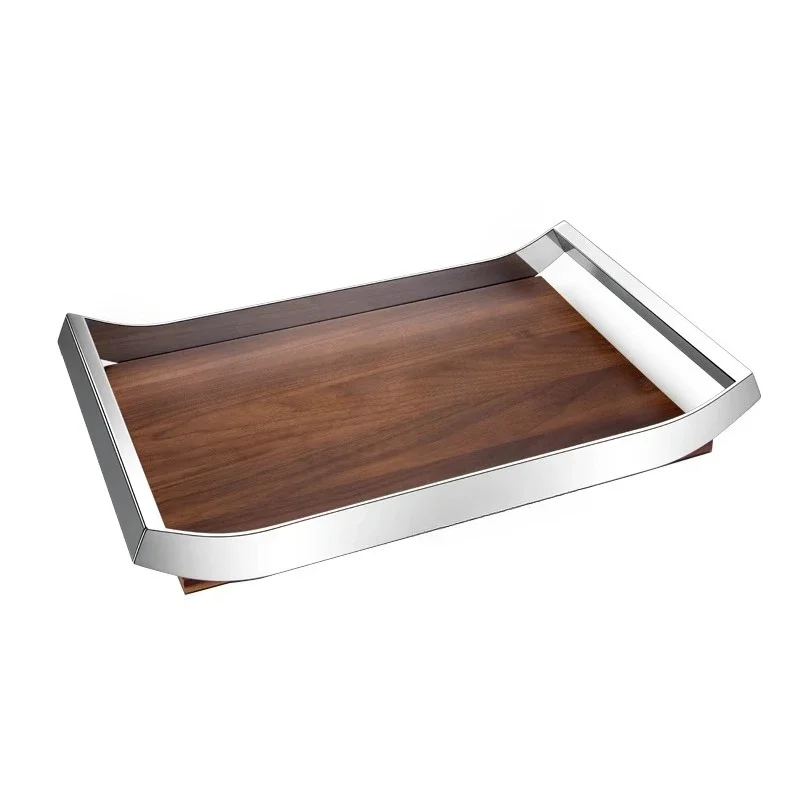 

Walnut home tray storage creative plate housewarming gifts