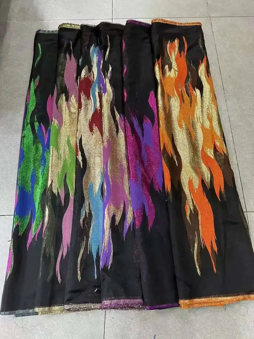 

5 Yards Crown Jacquard Brocade African Damask Fabric High Quality 2025 Nigerian DIY Sewing Garment Daily Events Dress