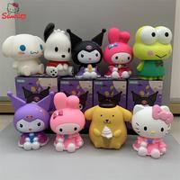 Sanrio Kuromi Anti Fall Piggy Bank My Melody Cinnamoroll Hello Kitty Vinyl Decoration Coin Storage Box Decorations Kids Gift