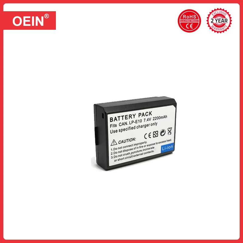 4Pcs LP-E10 LPE10 LP E10 Digital Camera Battery for Canon EOS 1100D 1200D 1300D 2000D 4000D Rebel T3 T5 T6 KISS X50 X70 Battery