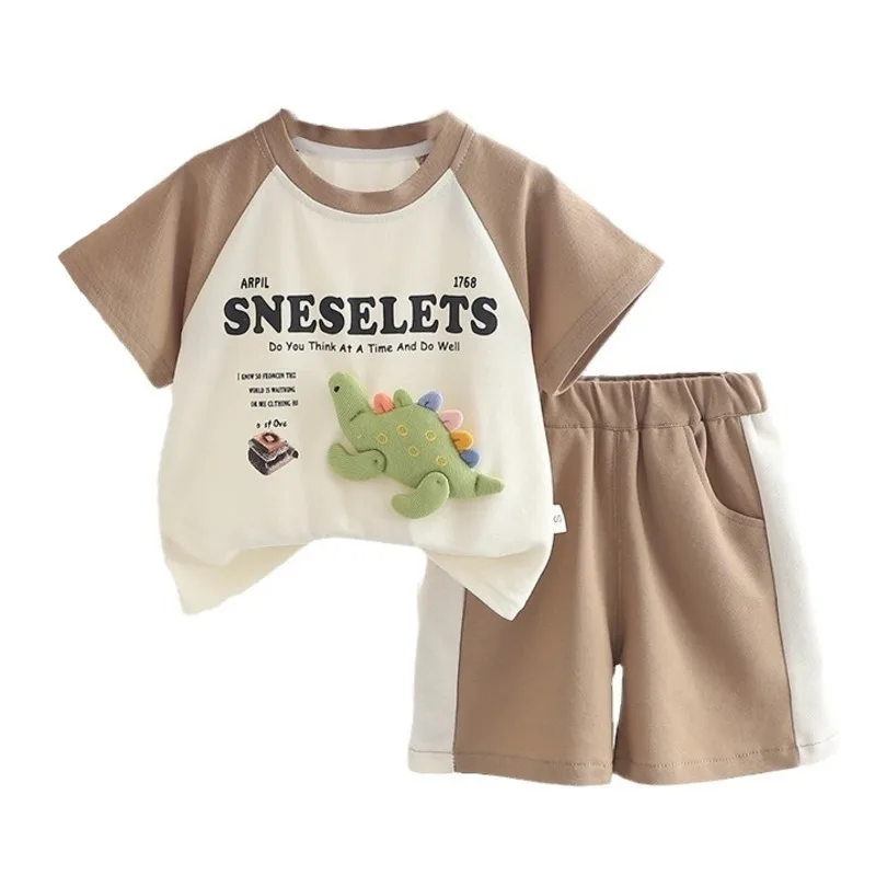 

New Summer Baby Clothes Suit Children Boys Girls T-Shirt Shorts 2Pcs/Sets Toddler Clothing Infant Casual Costume Kids Tracksuits